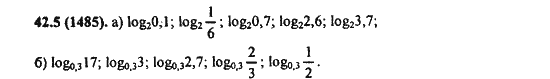 Ответ к задаче № 42.5 (1485) - Алгебра и начала анализа Мордкович. Задачник, гдз по алгебре 11 класс